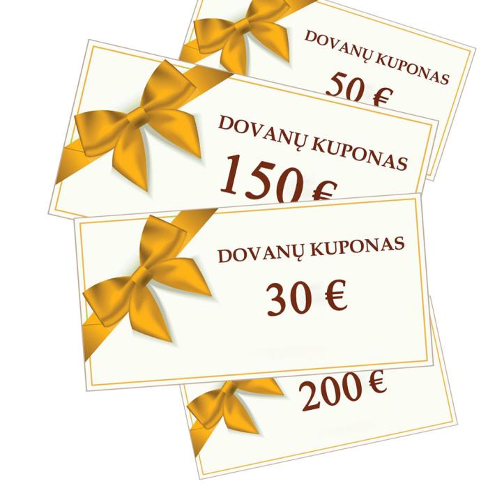 30-500 Eur Dovanų kuponas