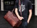 brown leather duffel bag   to th (1)