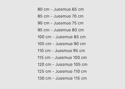 dirzu ilgiu paaiskinimo lentele  koks ilgis dirzo ir koks liemens realus zmogaus ilgis aplink zmogu kai psisirinkti dirza tinkamo ilgio